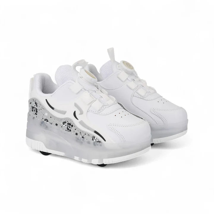 Işıklı Patenli Tekerlekli Spor Ayakkabı Beyaz